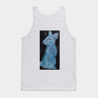 Watercolour rabbit with gold and silver accents Tank Top